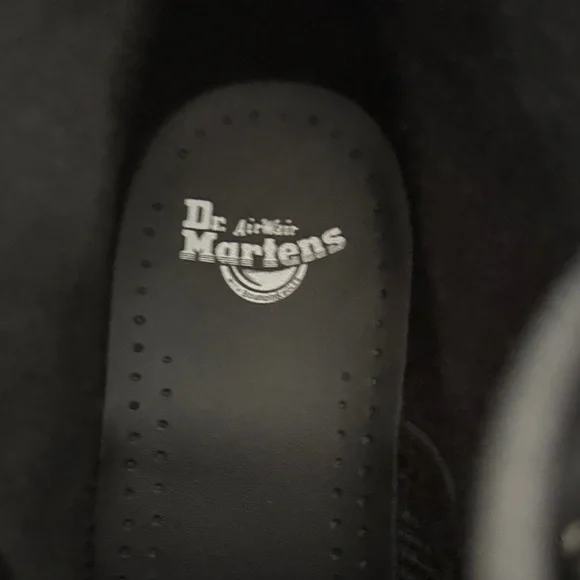 Dr. Martens Black Leather Footbed - Picture 2 of 7
